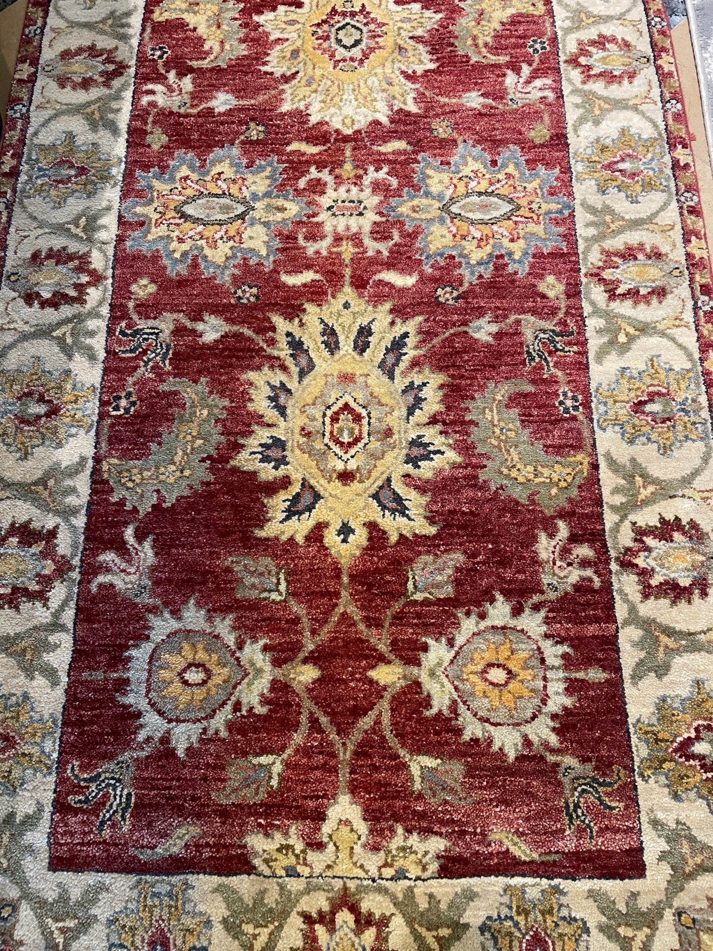 Indo Paki Peshawar Rust Red Runner (Approx. 2'6x12') (0LP00A)