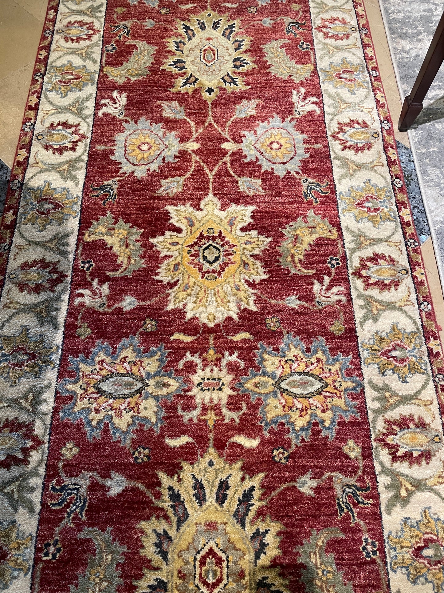 Indo Paki Peshawar Rust Red Runner (Approx. 2'6x12') (0LP00A)