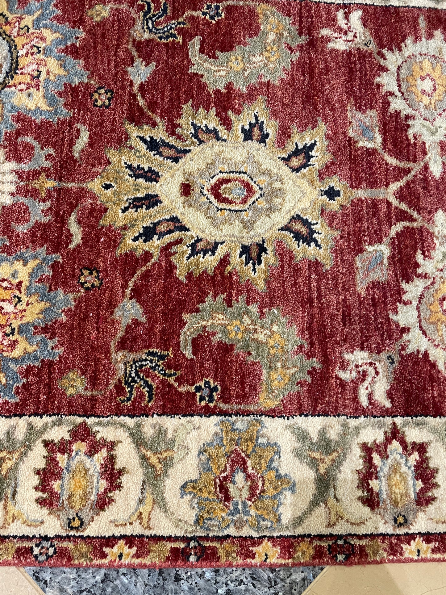 Indo Paki Peshawar Rust Red Runner (Approx. 2'6x12') (0LP00A)