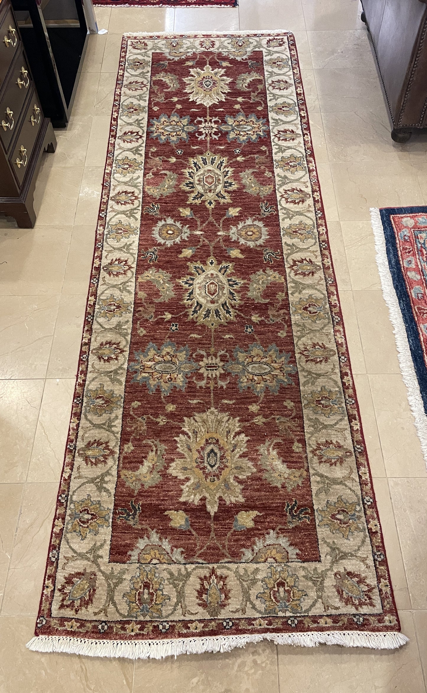 Indo Paki Peshawar Rust Red Runner (Approx. 2'7x8'2) (0LP009)