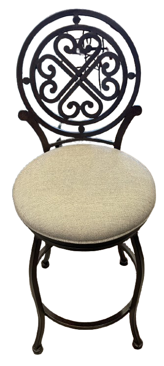 Metal Scroll Back Barstool (0E9005) (6 available)