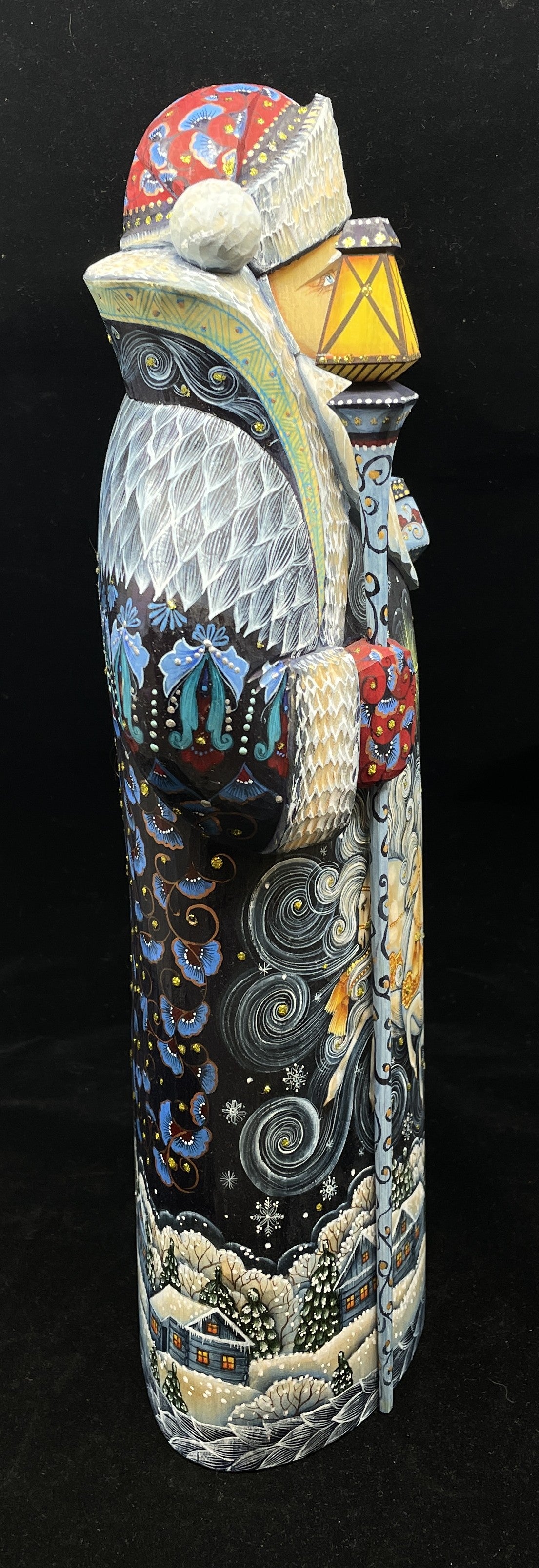 DeBrekht Hand Carved and Painted Santa (0IK00R)