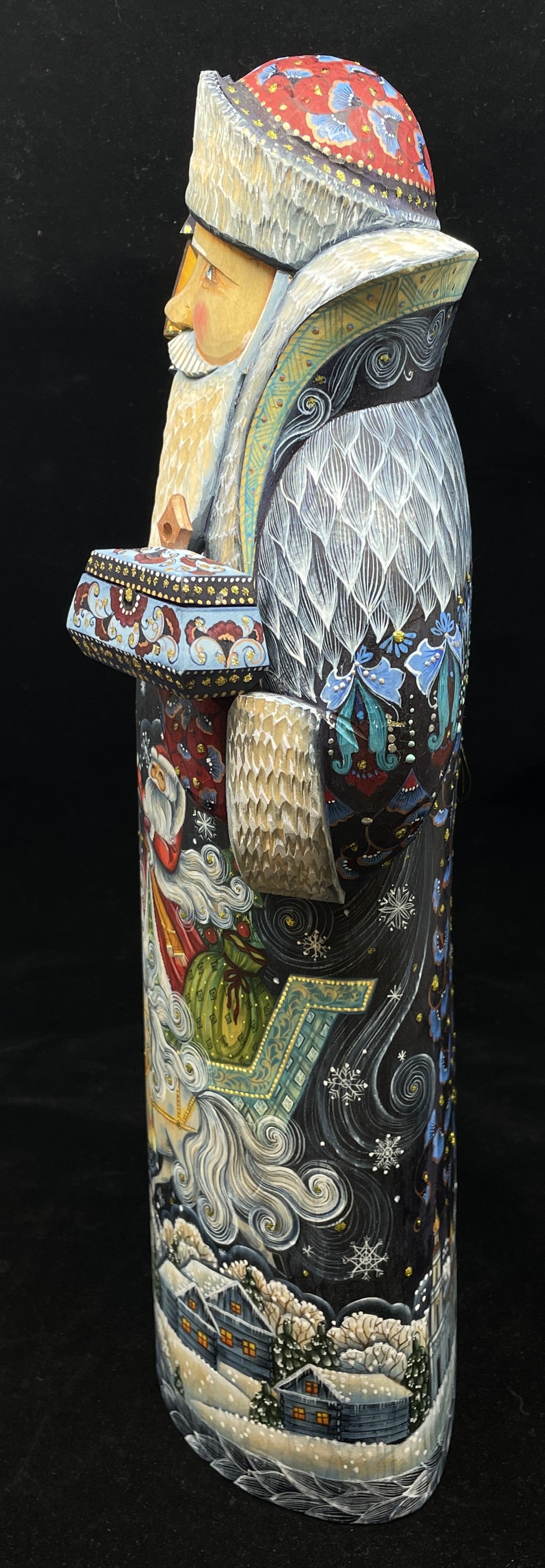 DeBrekht Hand Carved and Painted Santa (0IK00R)