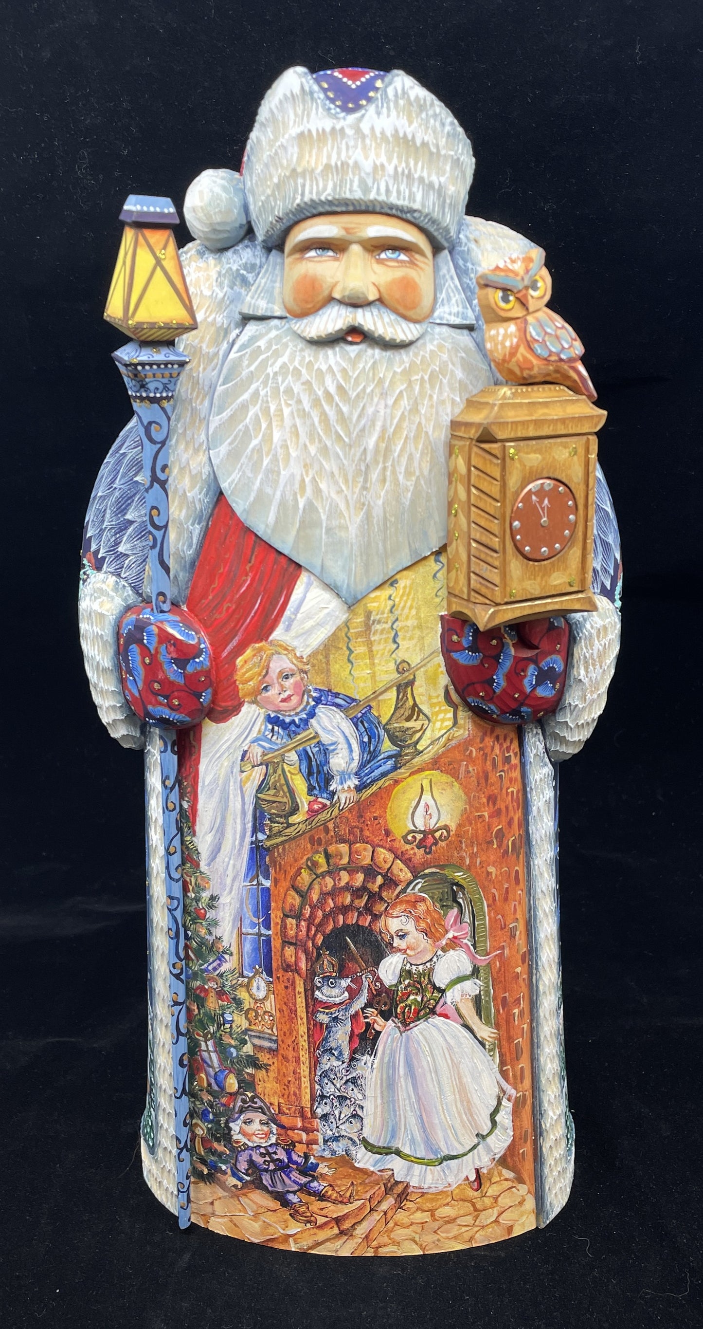 DeBrekht Hand Carved and Painted Santa (0IK00R)
