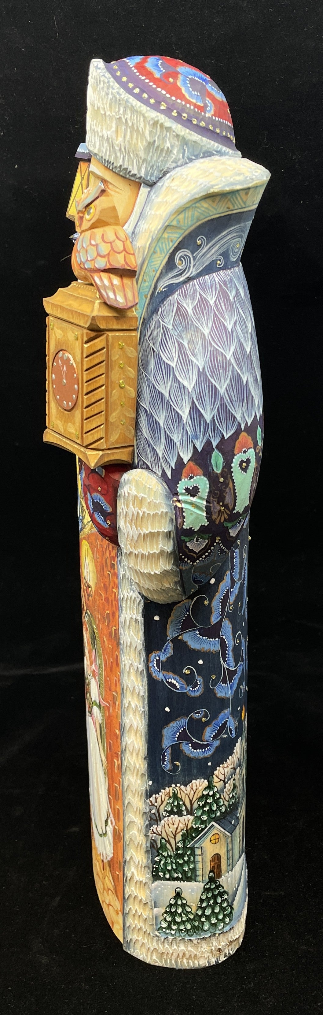 DeBrekht Hand Carved and Painted Santa (0IK00R)