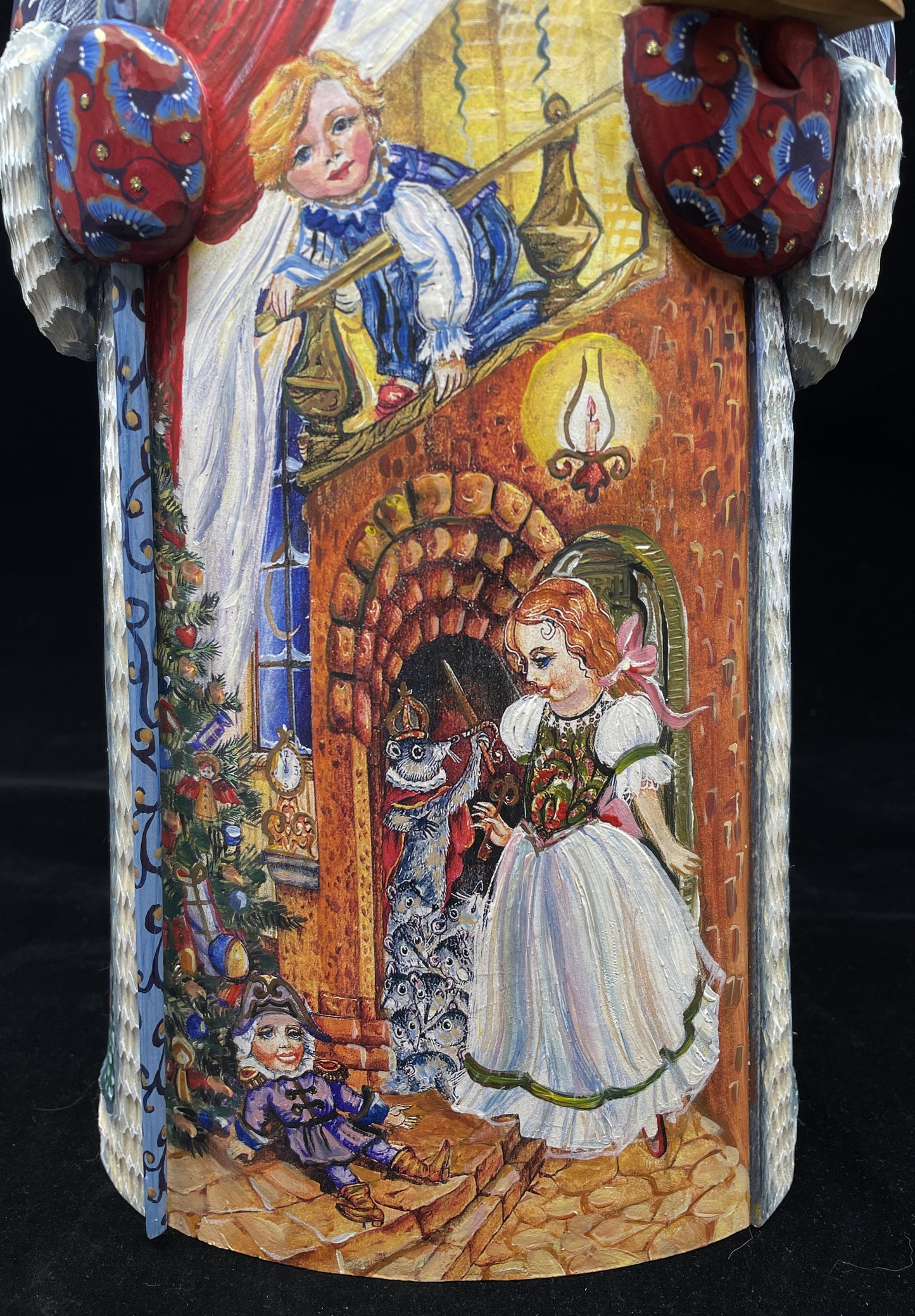 DeBrekht Hand Carved and Painted Santa (0IK00R)