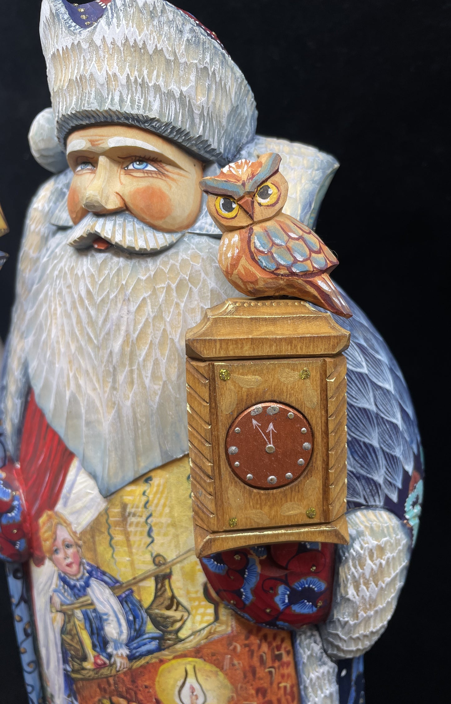 DeBrekht Hand Carved and Painted Santa (0IK00R)