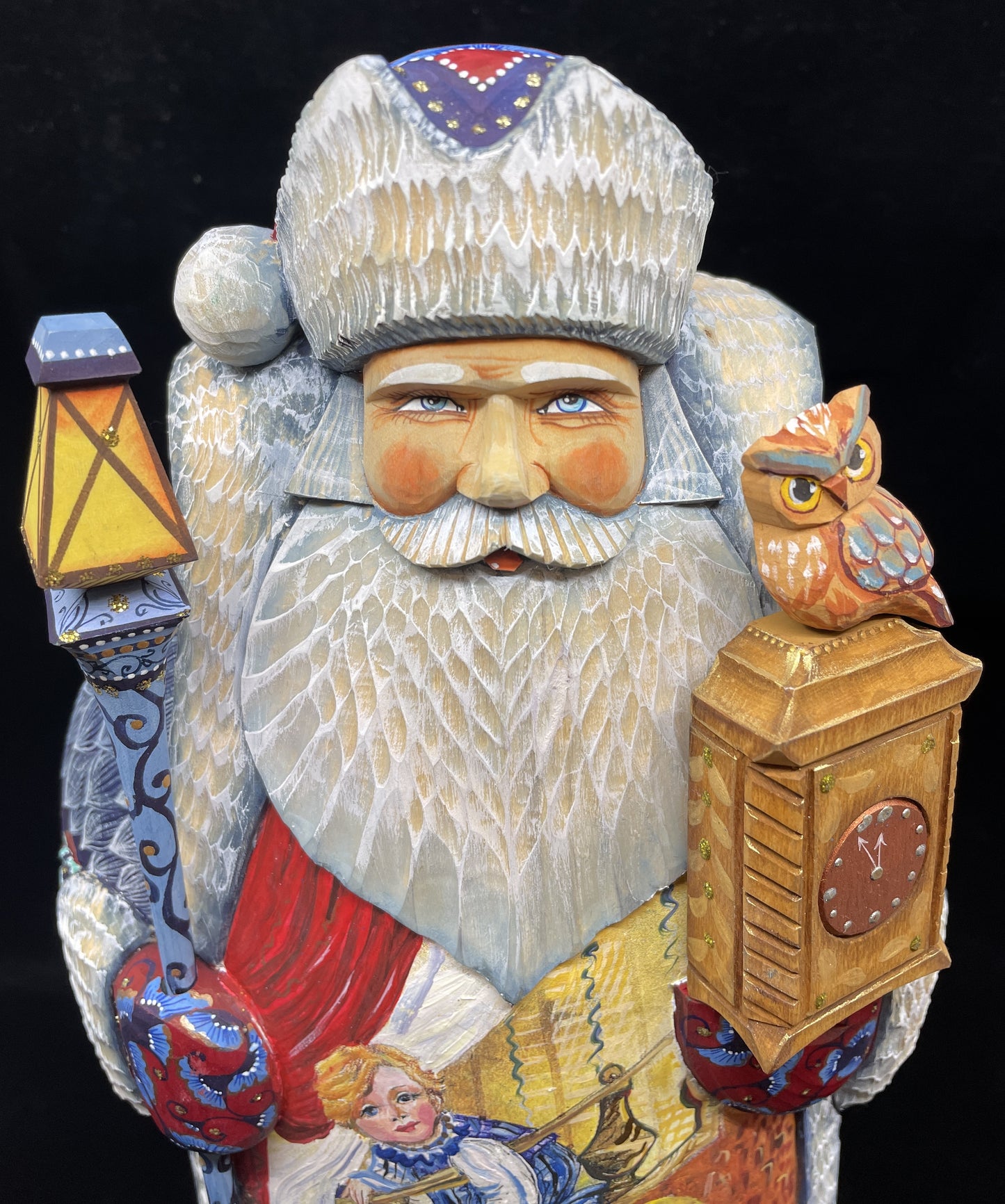 DeBrekht Hand Carved and Painted Santa (0IK00R)