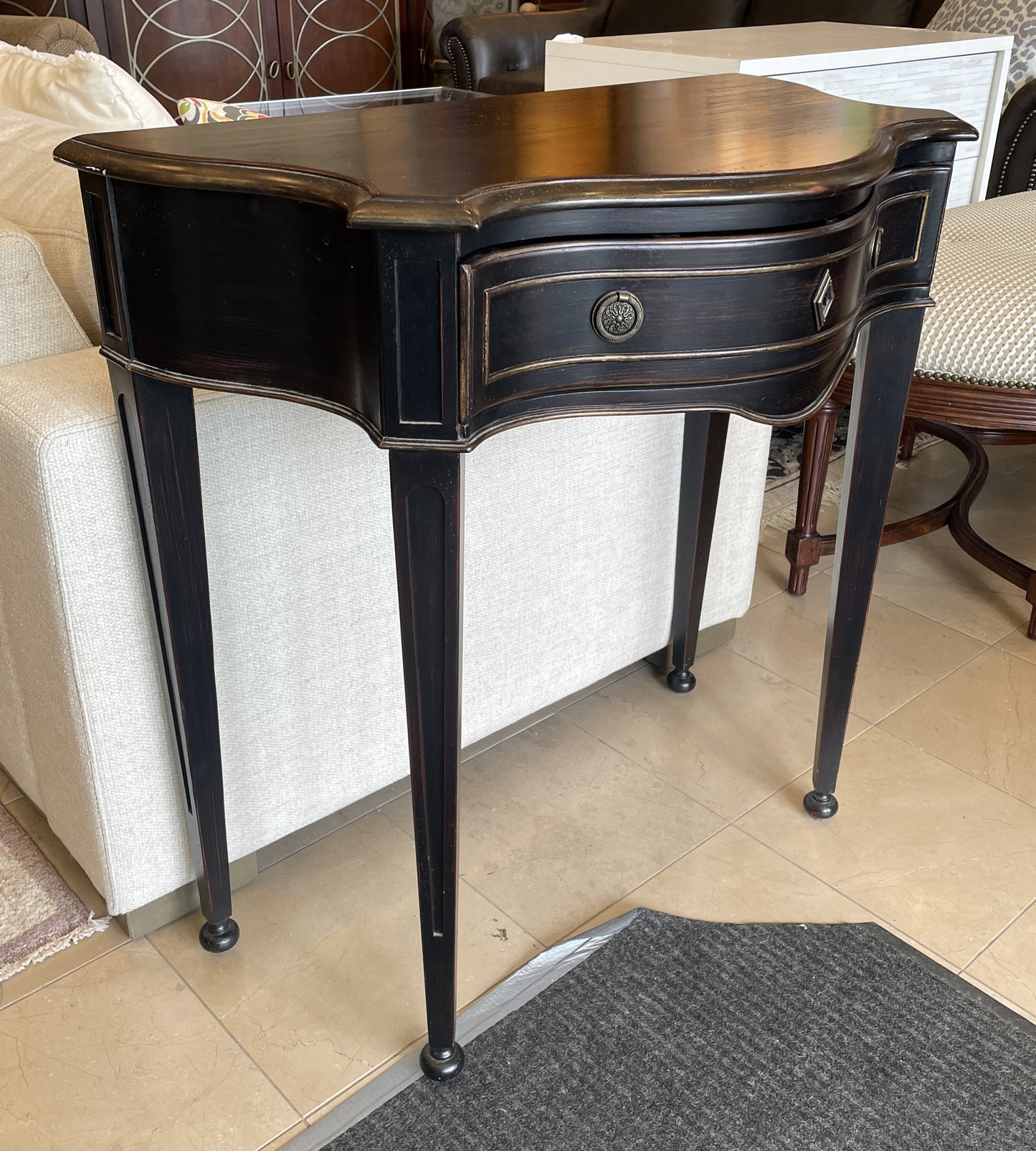 Sligh "Ellis Lane" Black Finish Console Table, AS IS (0M7007)
