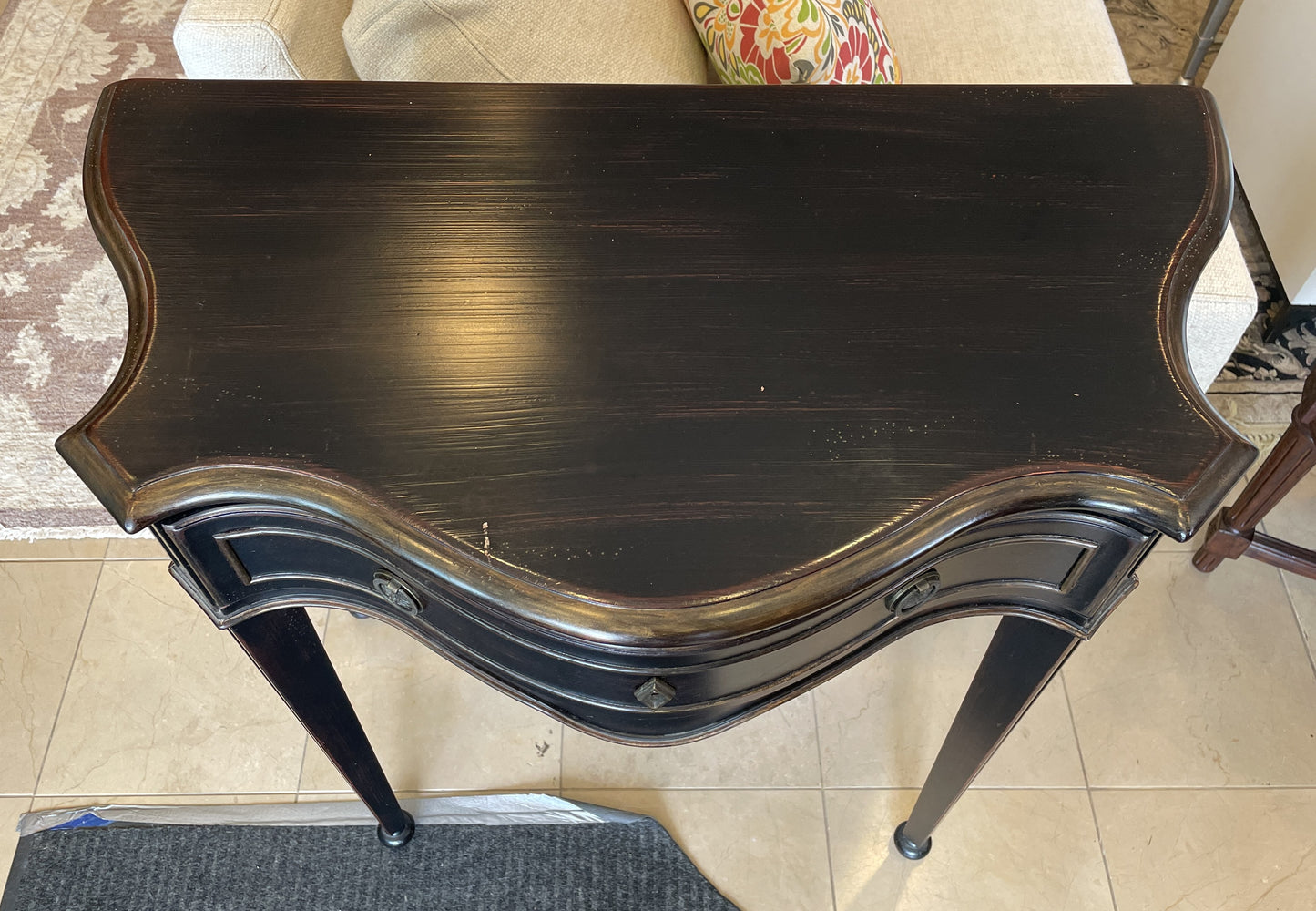 Sligh "Ellis Lane" Black Finish Console Table, AS IS (0M7007)