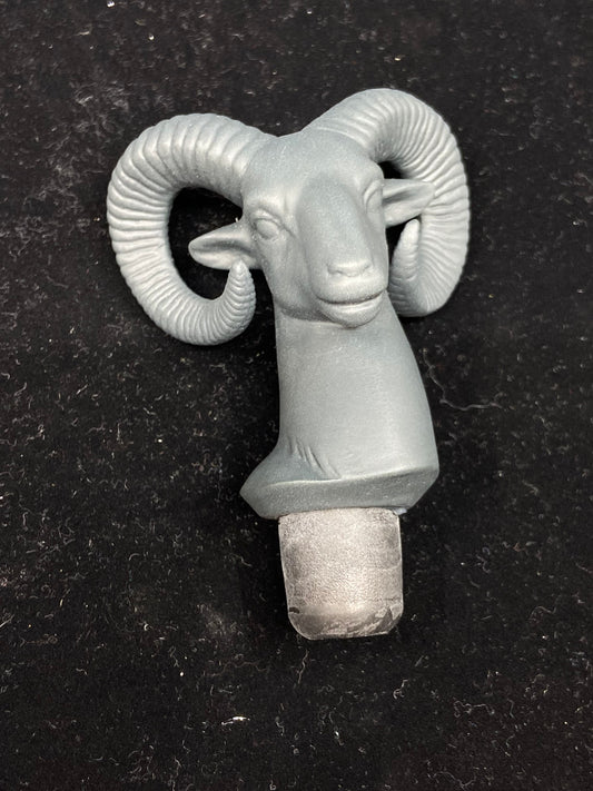 Lladro Re-Cyclos Bisque Ram Head Wine Stopper (CT127S)