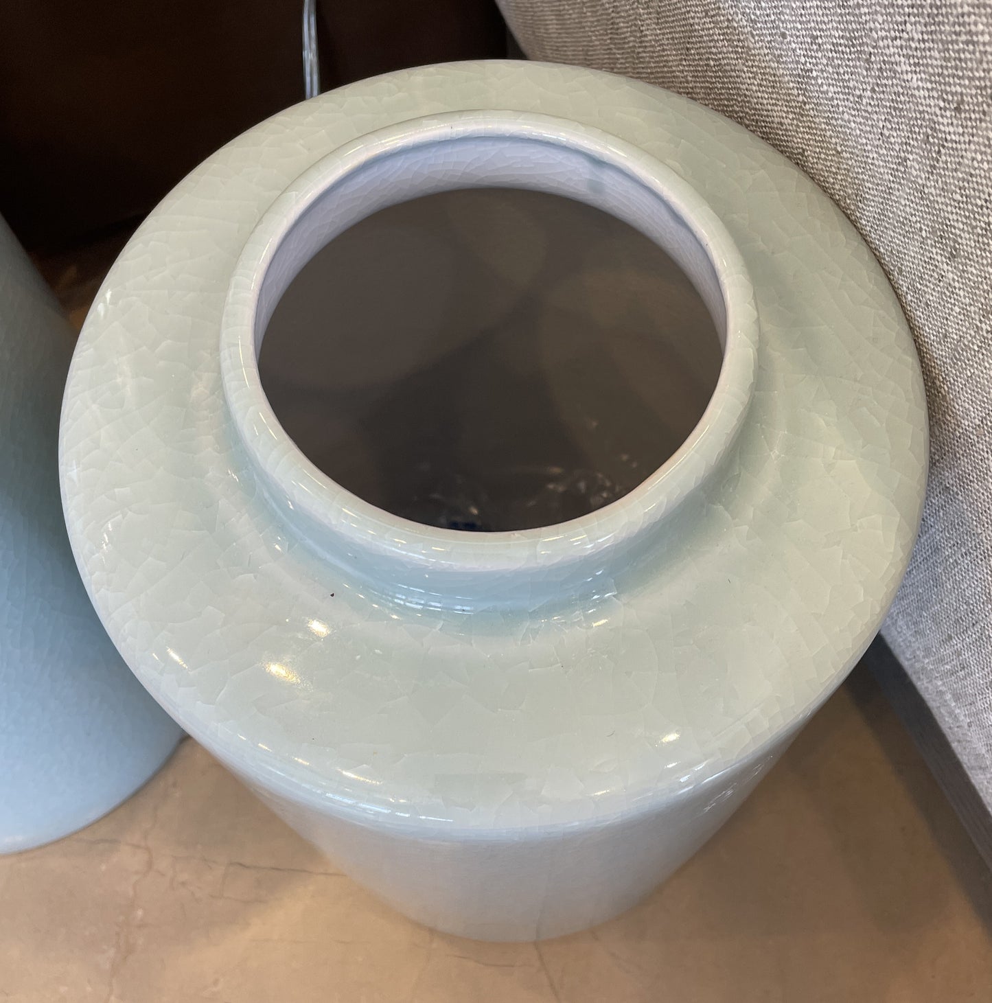 Chelsea House Celadon Urn, AS IS (0JC00I)
