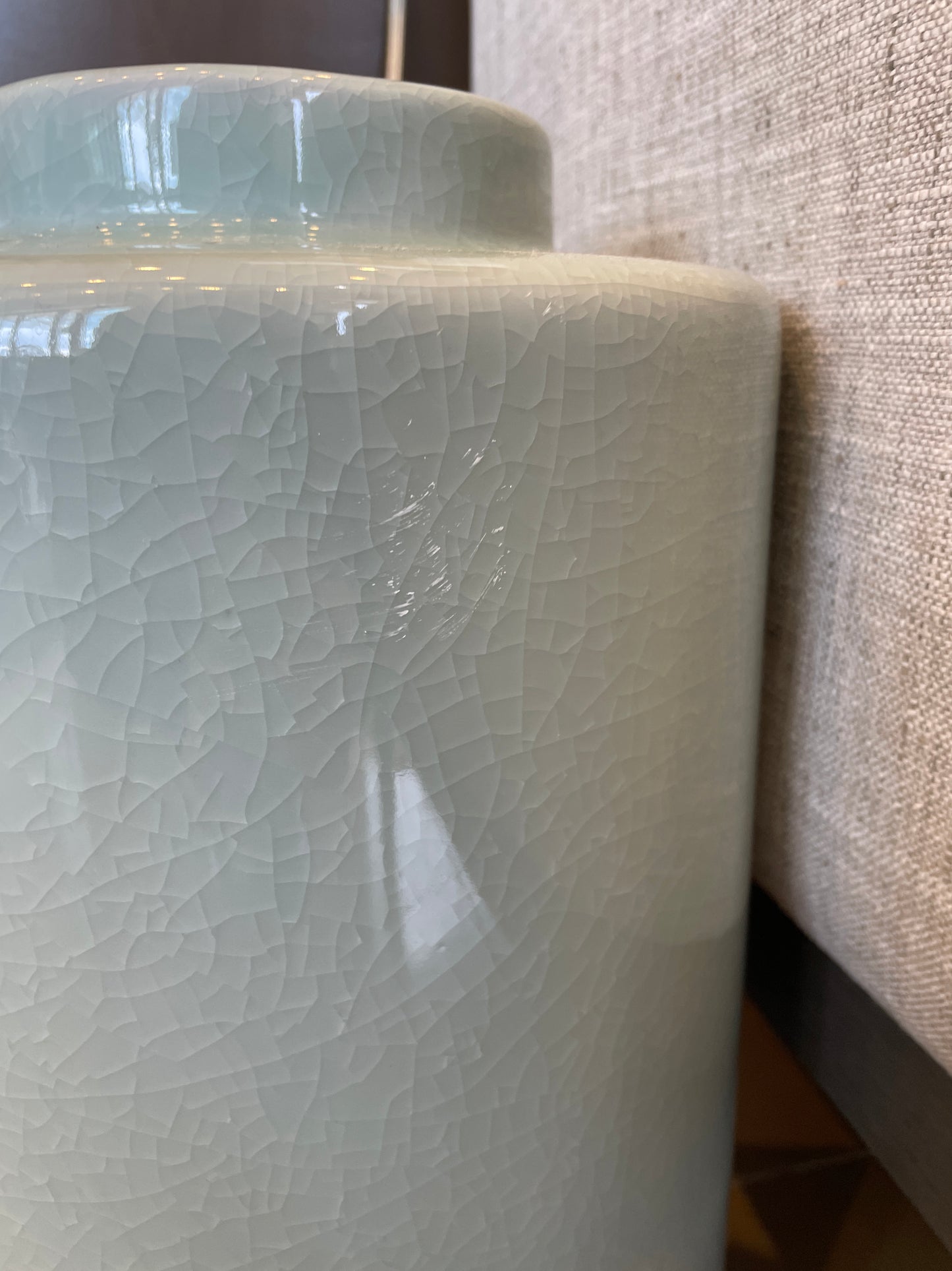 Chelsea House Celadon Urn, AS IS (0JC00I)