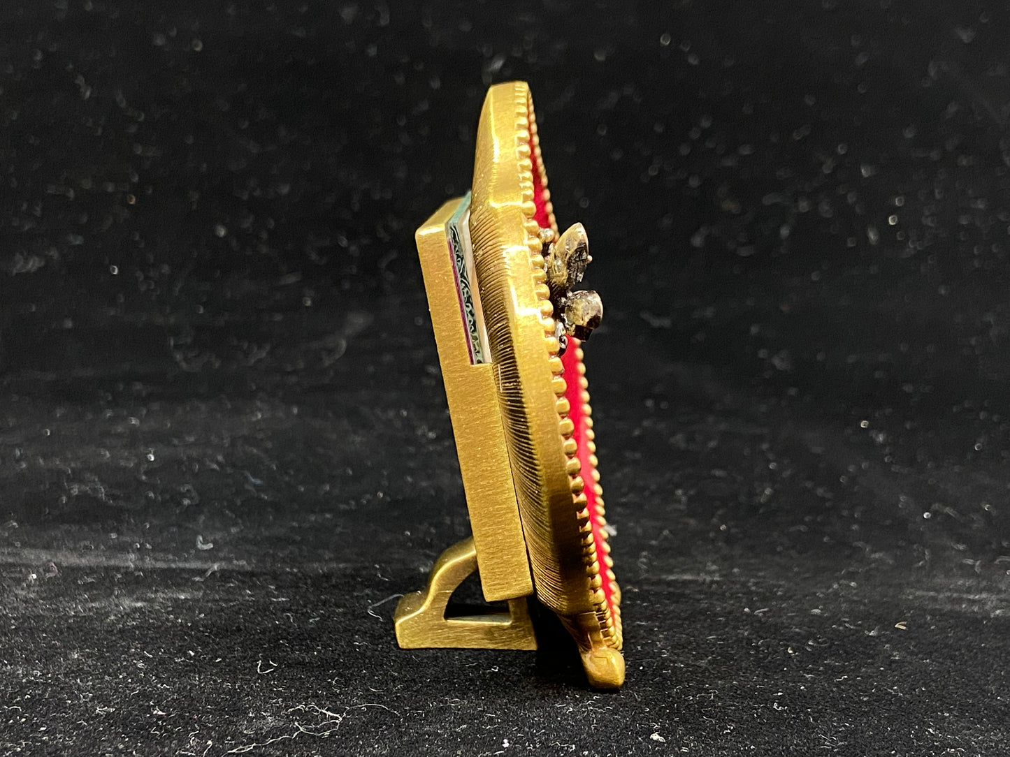 Jay Strongwater Miniature Red Enamel Frame with Dragonfly (VQ2VY6)