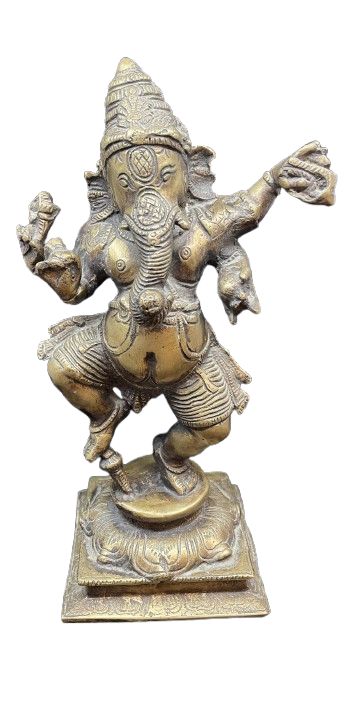 Ganesha Dancing Bronze Sculpture