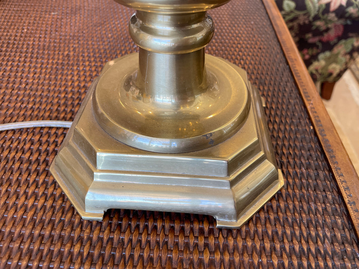 Frederick Cooper Brass Urn Lamp with Black Shade (Two available 0Q6002)