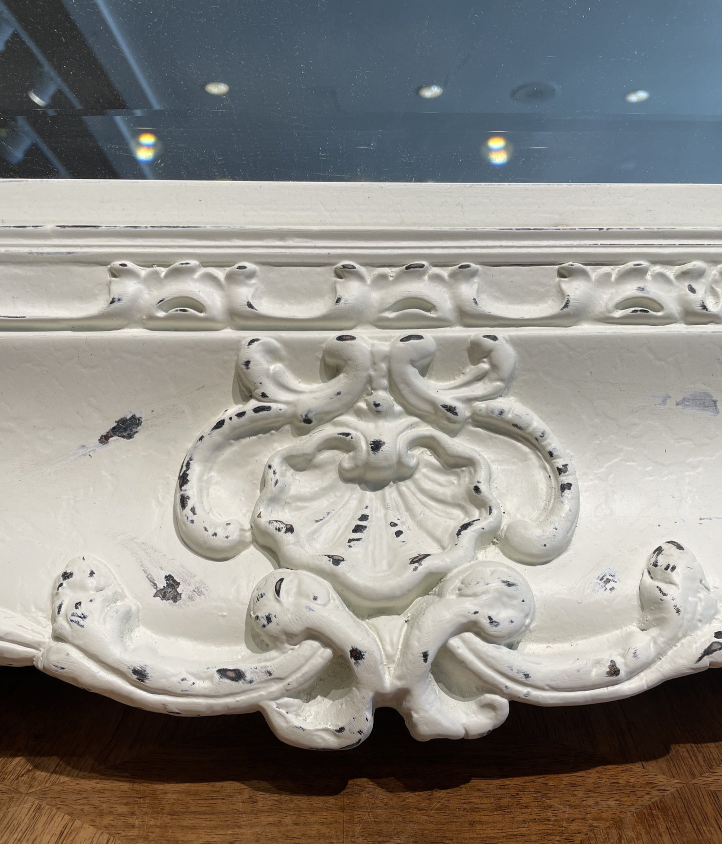 Shabby Chic Faux Finished Mirror, Oversized (01D01R)