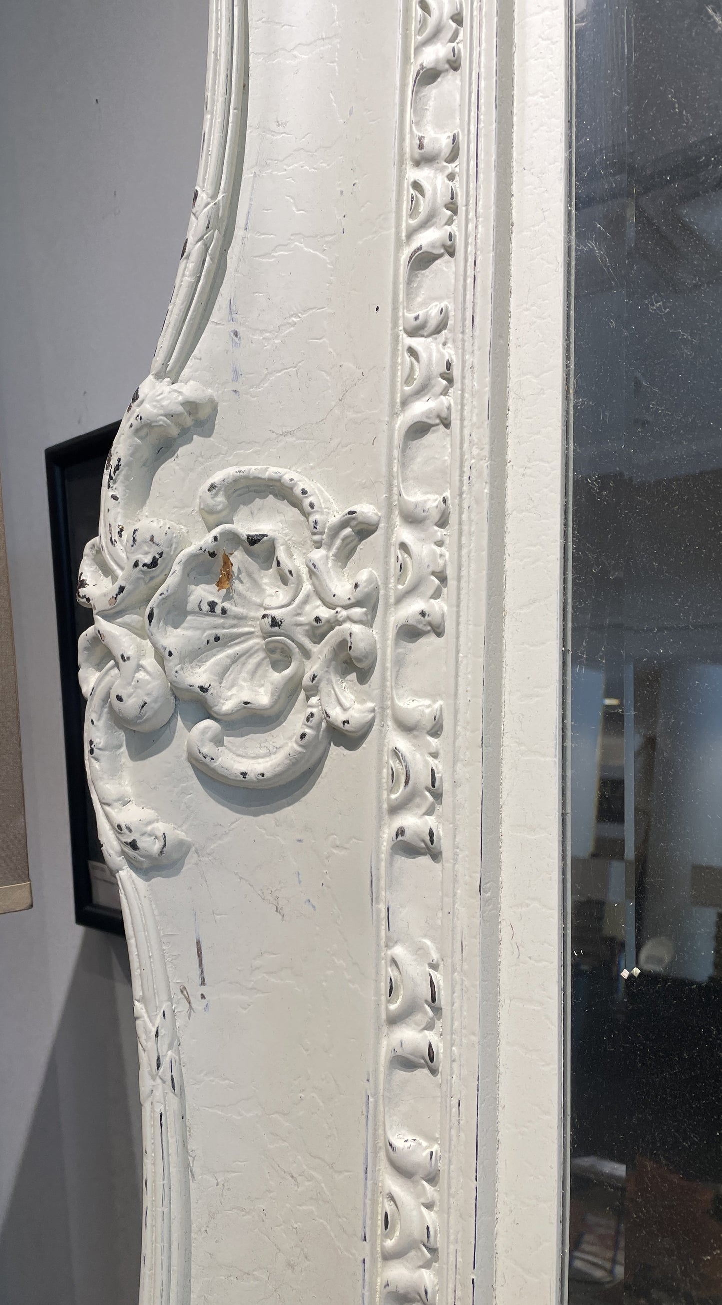 Shabby Chic Faux Finished Mirror, Oversized (01D01R)