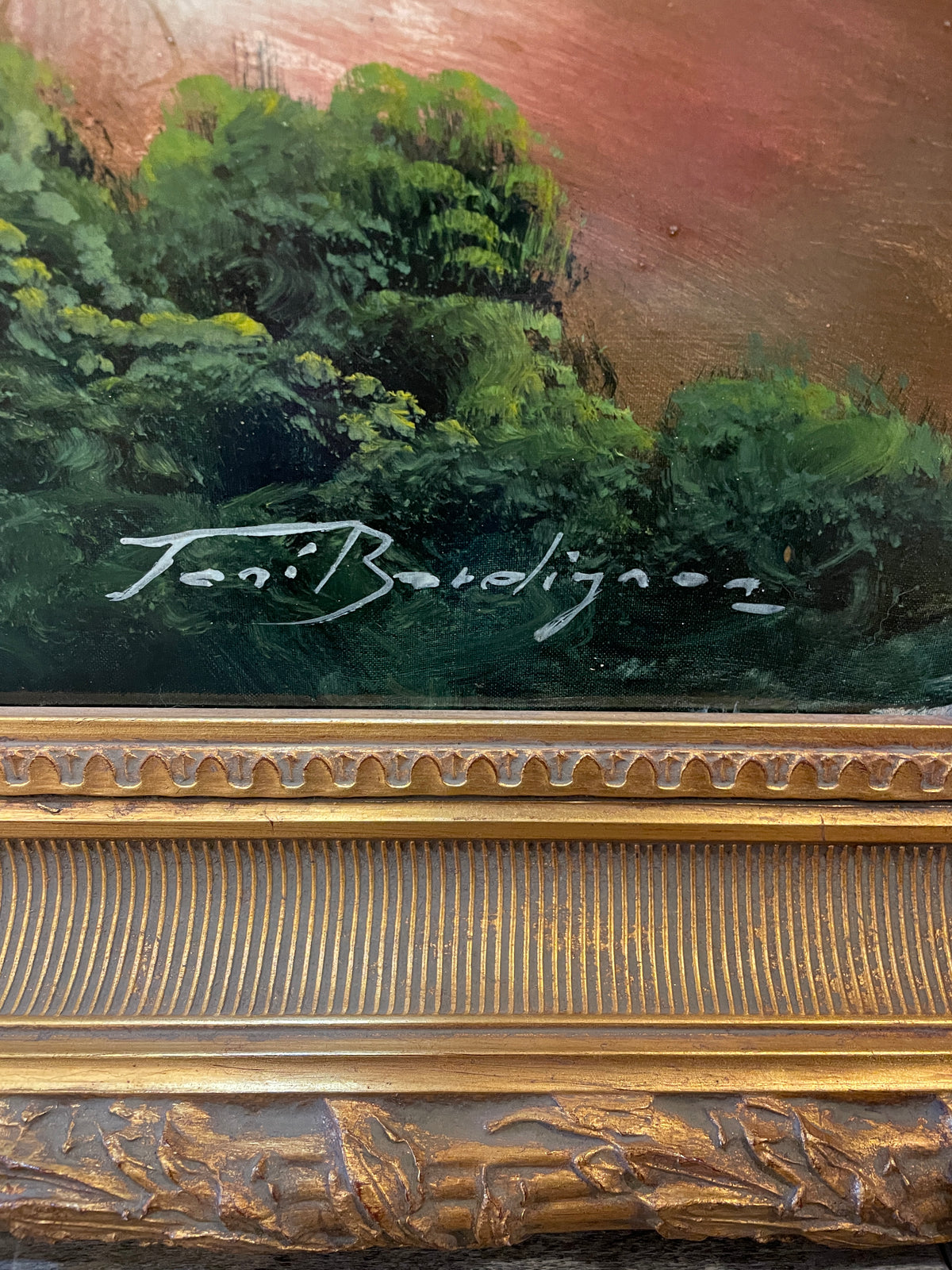 Toni Bordignon (French, 1927-1988) Pastoral Oil on Canvas (0Q5001)