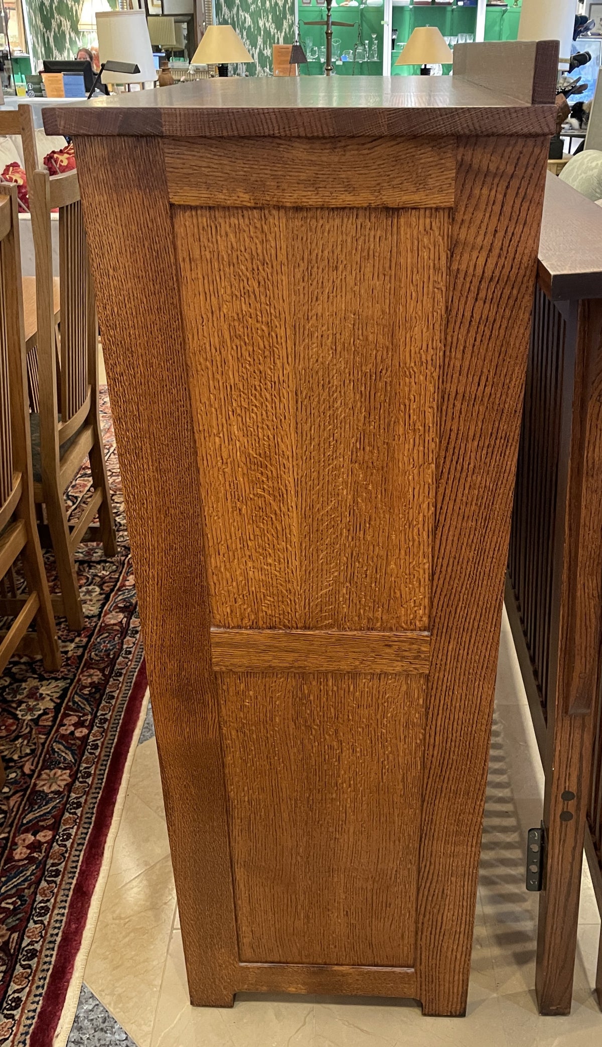 Mission Oak 8 Drawer Tall Boy Dresser with Cedar Drawers (0Q4002)