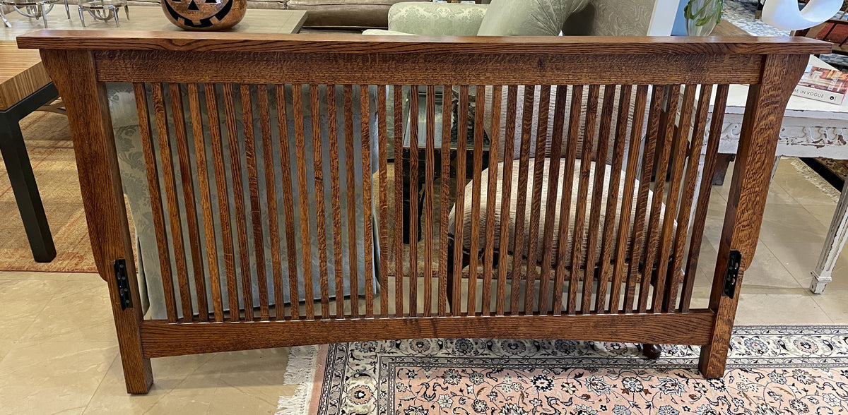 Morris Style Oak Mission Queen Bed (0Q4001)