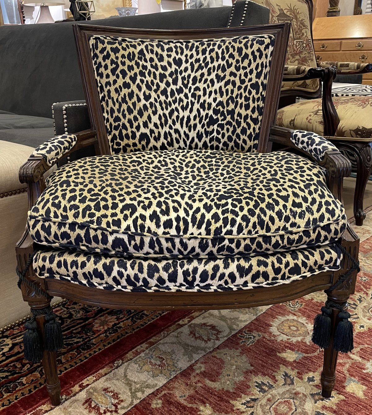 Leopard Print Chair, AS IS (0Q3001)