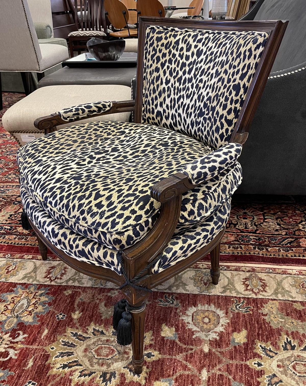 Leopard Print Chair, AS IS (0Q3001)