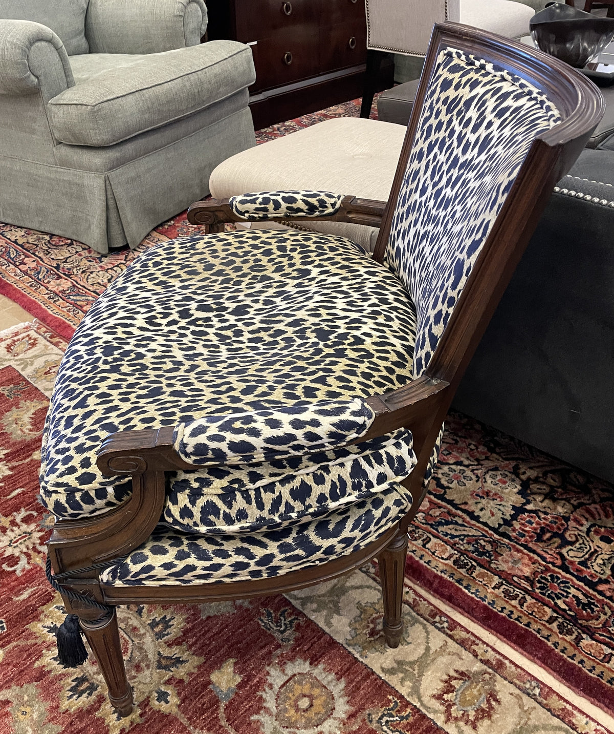 Leopard Print Chair, AS IS (0Q3001)