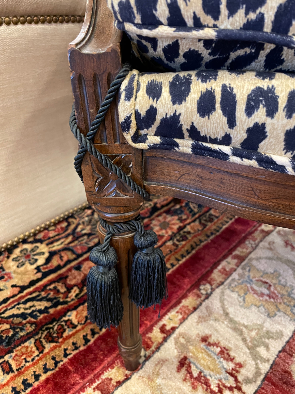Leopard Print Chair, AS IS (0Q3001)