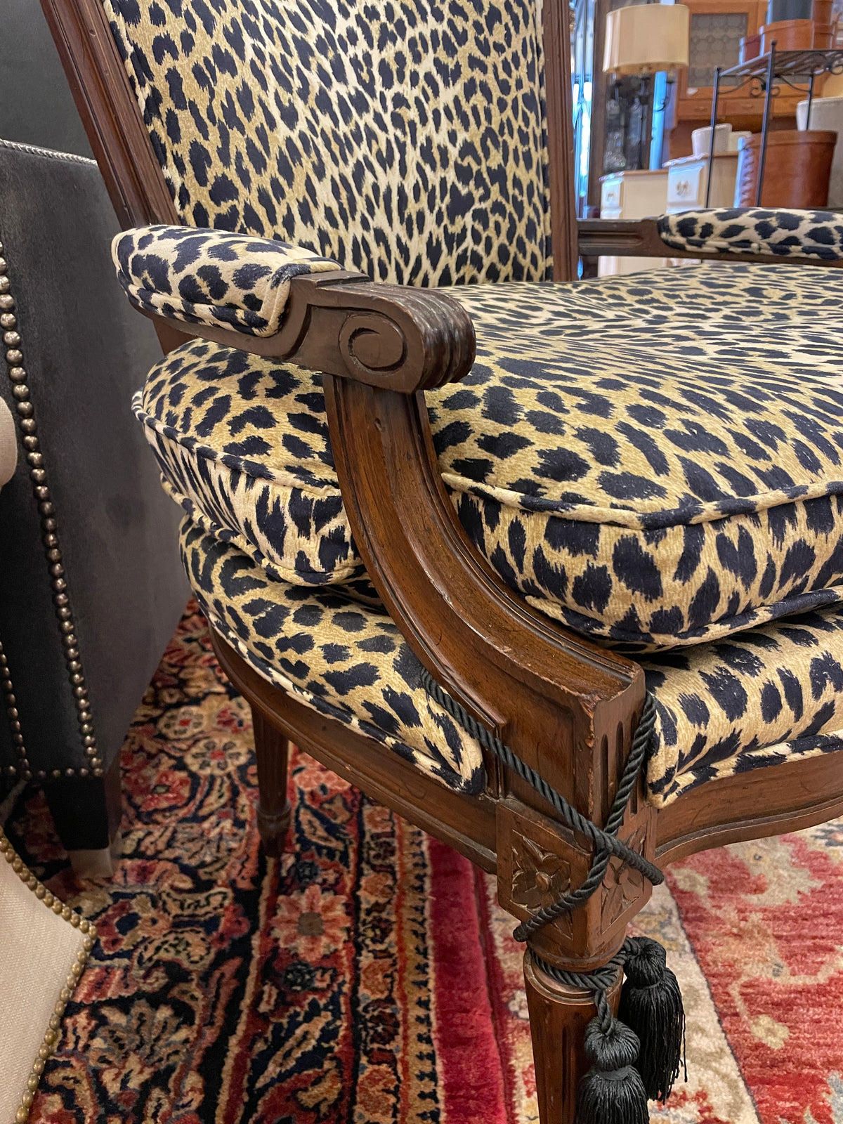 Leopard Print Chair, AS IS (0Q3001)