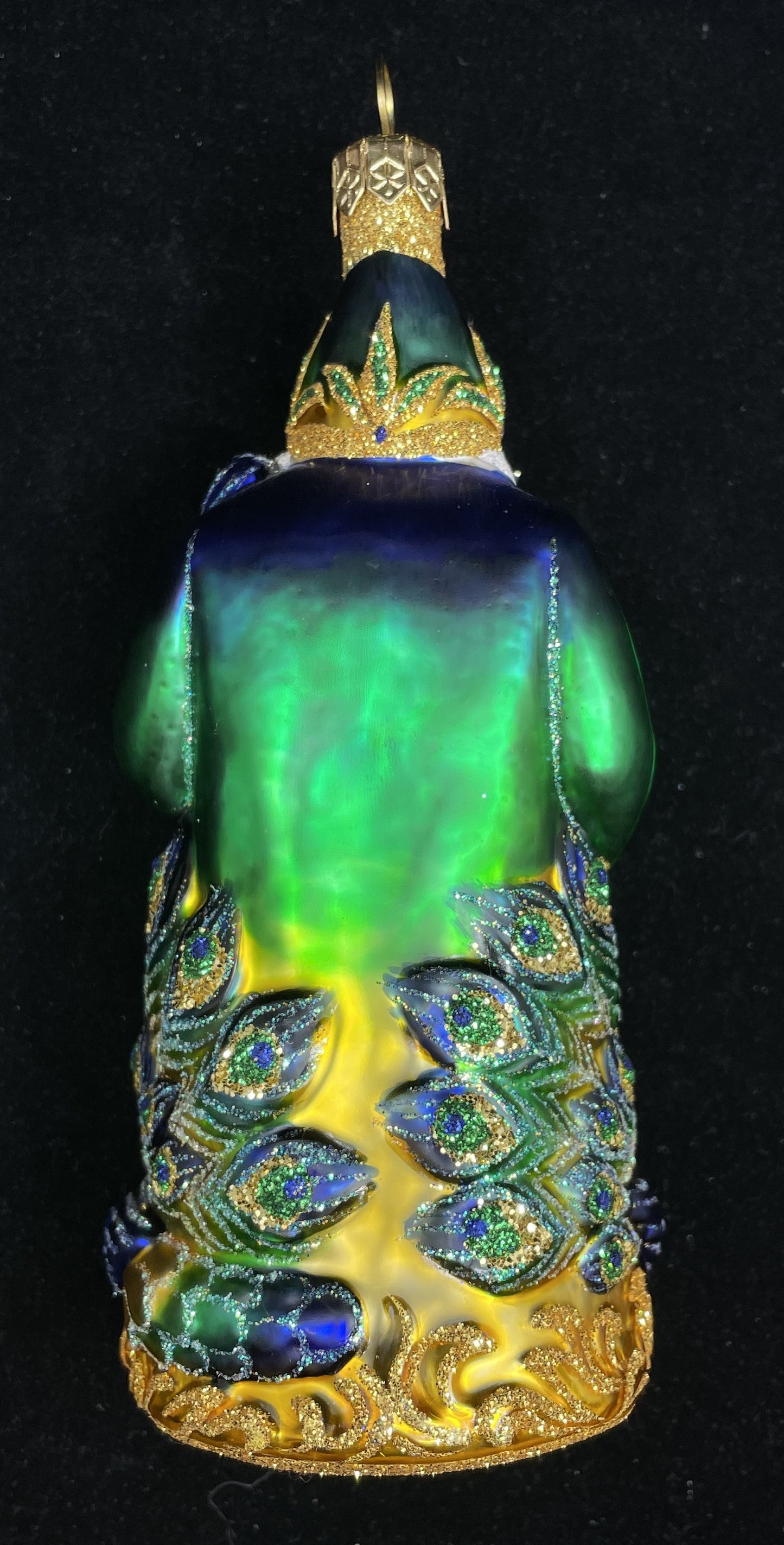 Patricia Breen Peacock Santa with Staff, small (0IK01G)