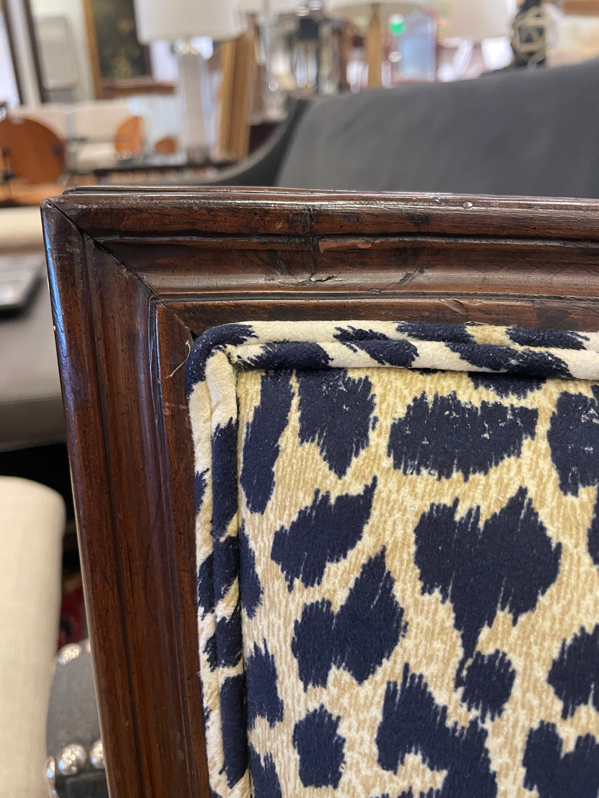 Leopard Print Chair, AS IS (0Q3001)