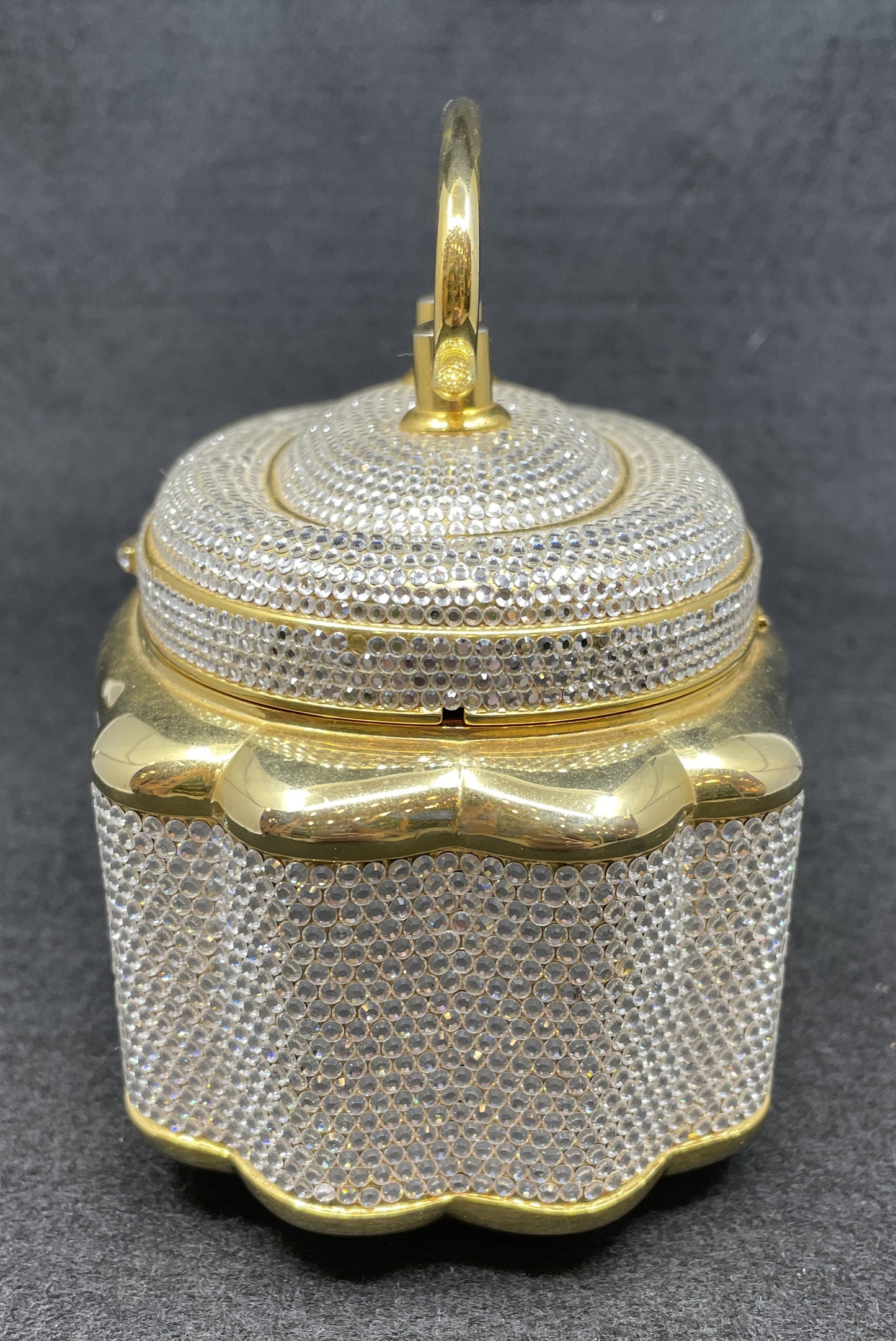 Judith Leiber Crystal Box Top Handle Minaudiere (0MC003)