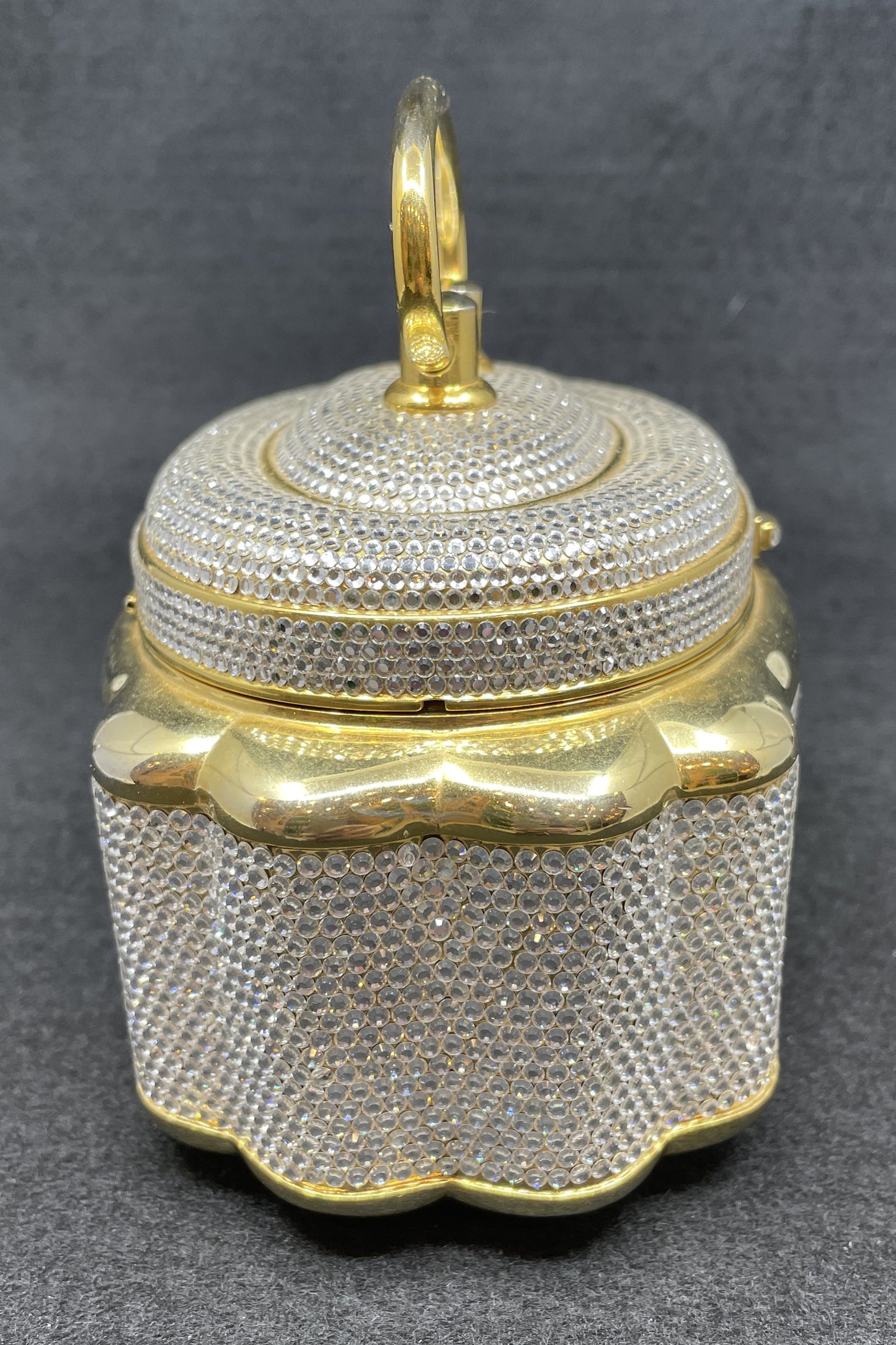 Judith Leiber Crystal Box Top Handle Minaudiere (0MC003)