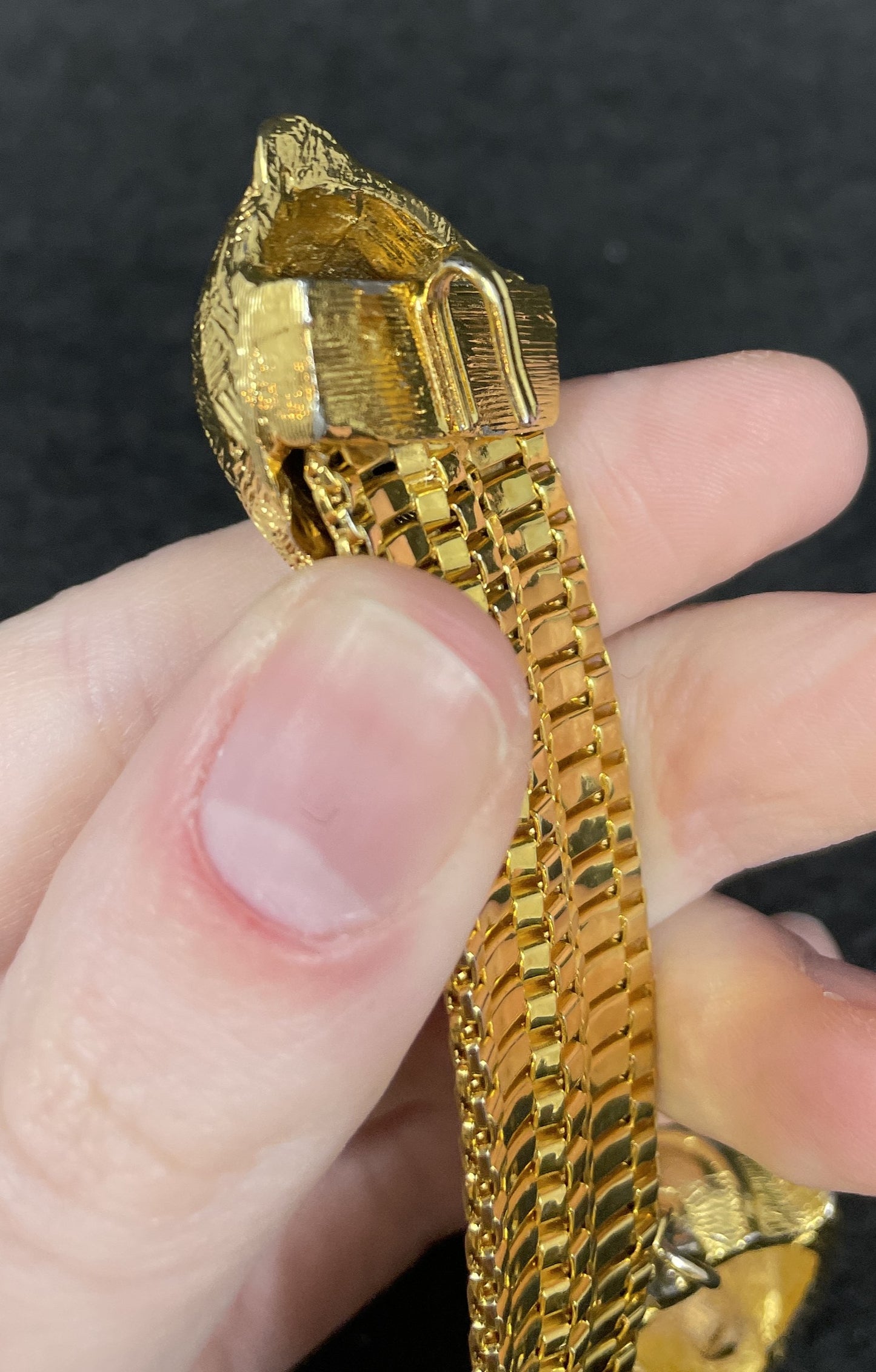 Judith Leiber Gold Animal and Jewel Belt (0MC006)