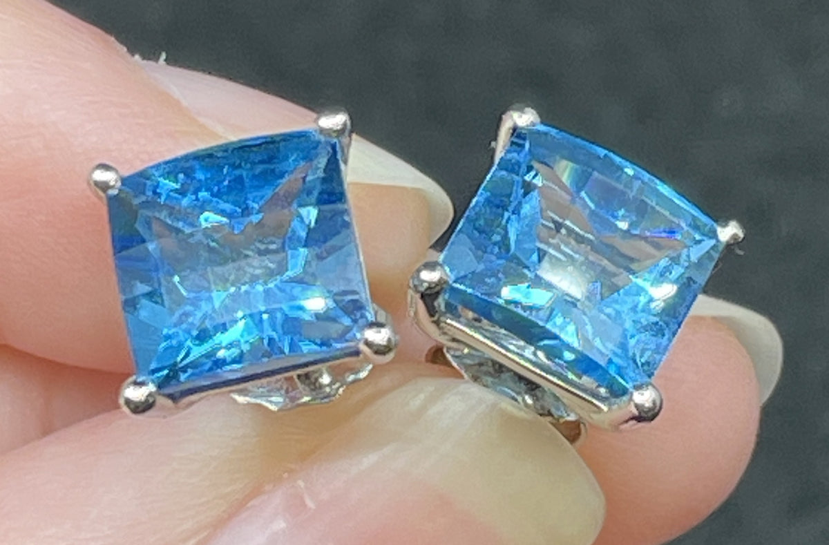 Effy 14K Blue Topaz Earrings (0KA017)