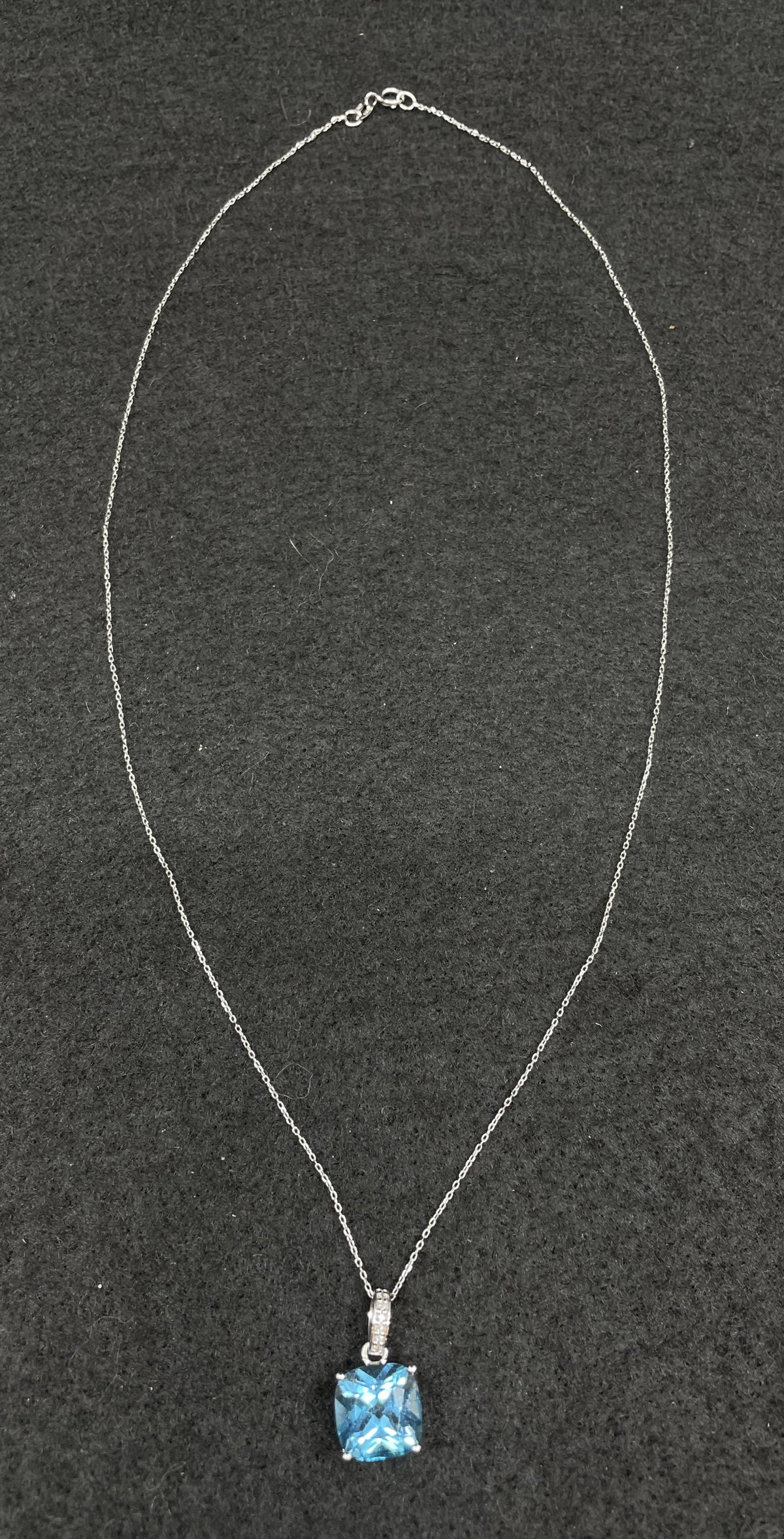 Effy 14K Blue Topaz Pendant with Chain (0KA016)