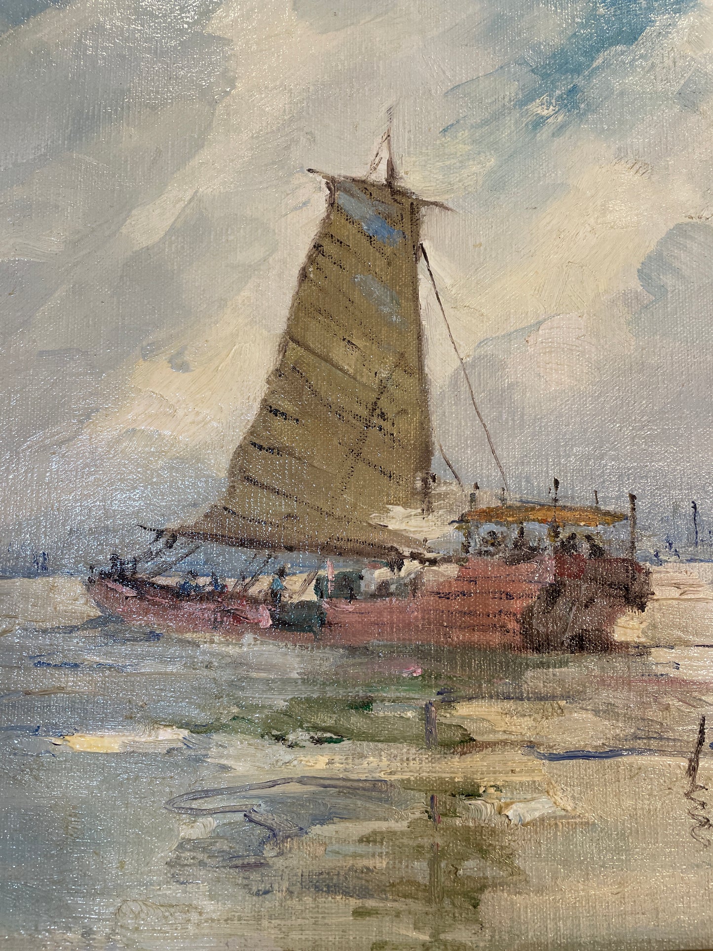 James Eccles, "Cargo for Hong Kong" Oil on Canvas (0I8008)