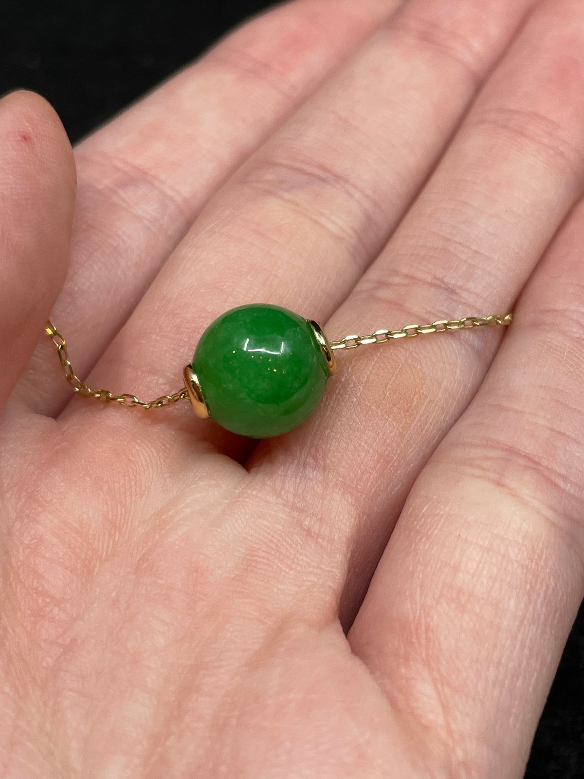 Effy Jade Drop Necklace, 14K (0KA00Y)