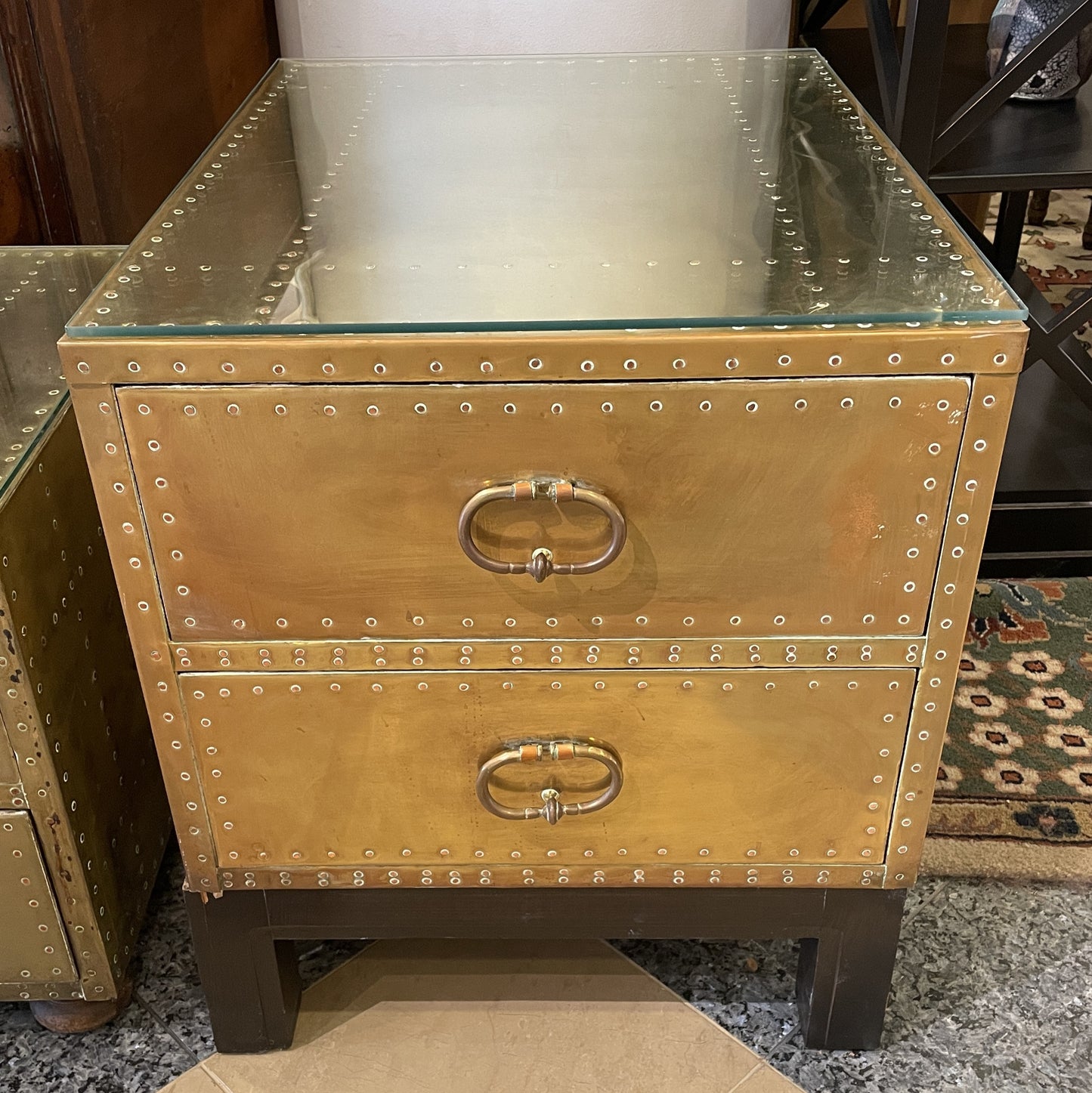 Vintage Sarried Two Drawer End Table, 1970s (0MD003)