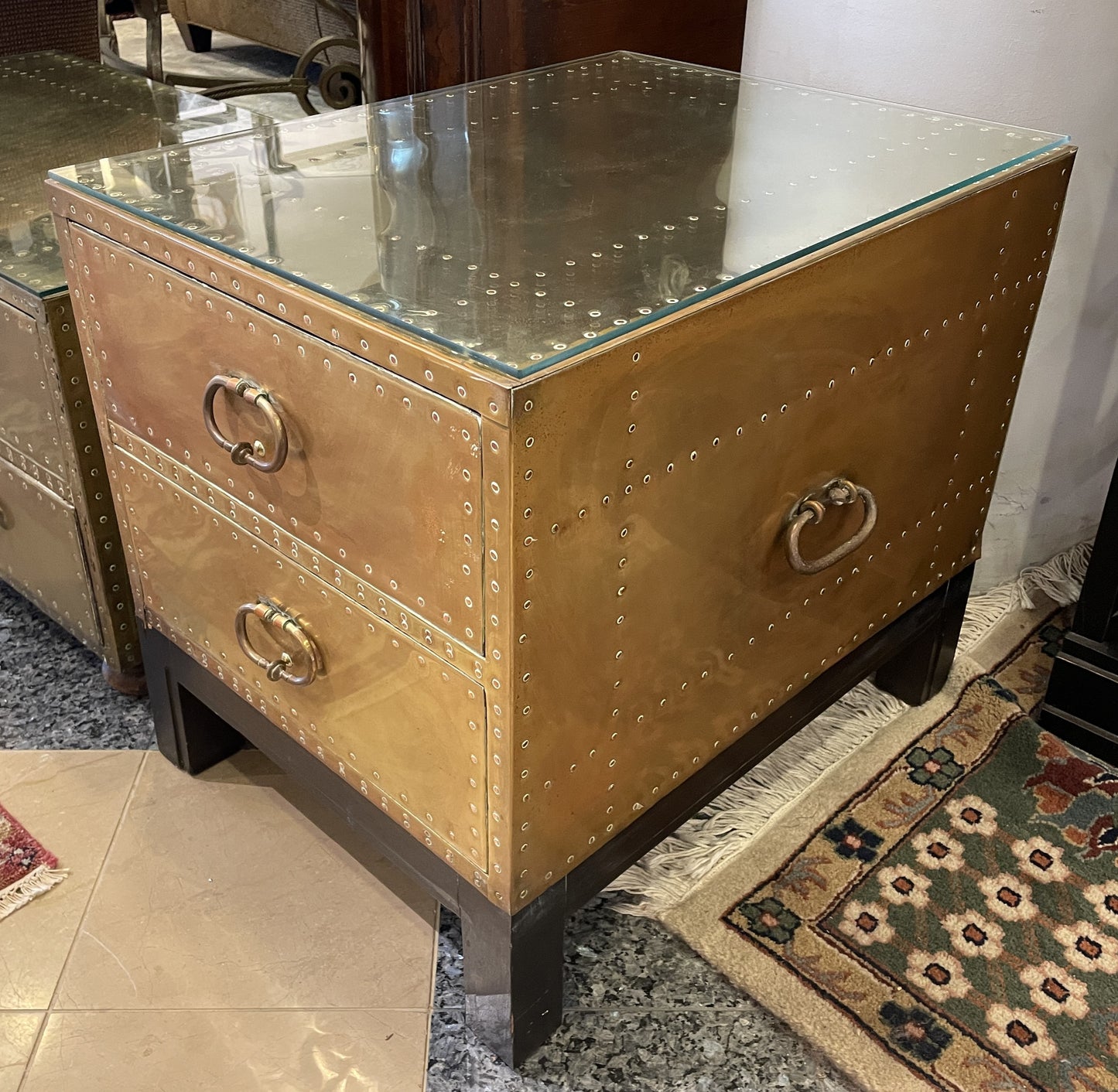 Vintage Sarried Two Drawer End Table, 1970s (0MD003)