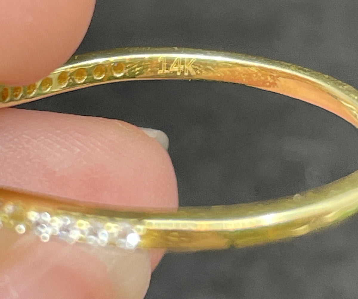 Gold, Diamond, Ruby Ring (0KA00R)