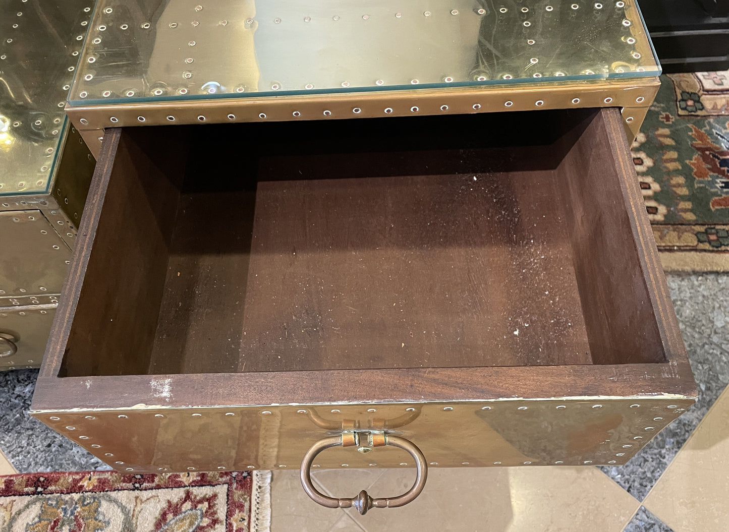 Vintage Sarried Two Drawer End Table, 1970s (0MD003)