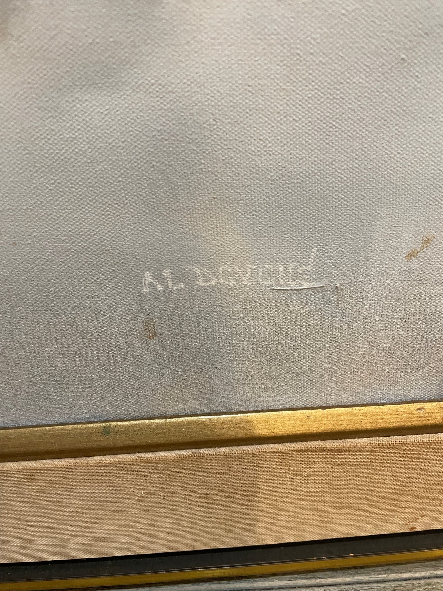 Al Devens Oil on Canvas, Bi-Plane, 1970s (0MD004)
