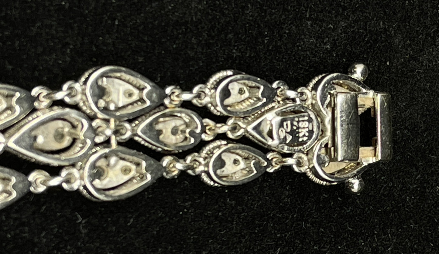 18k White Gold and 10 carat Diamond Bracelet (0IM003)