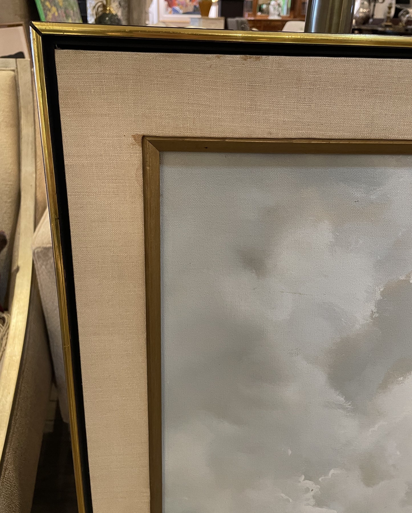 Al Devens Oil on Canvas, Bi-Plane, 1970s (0MD004)