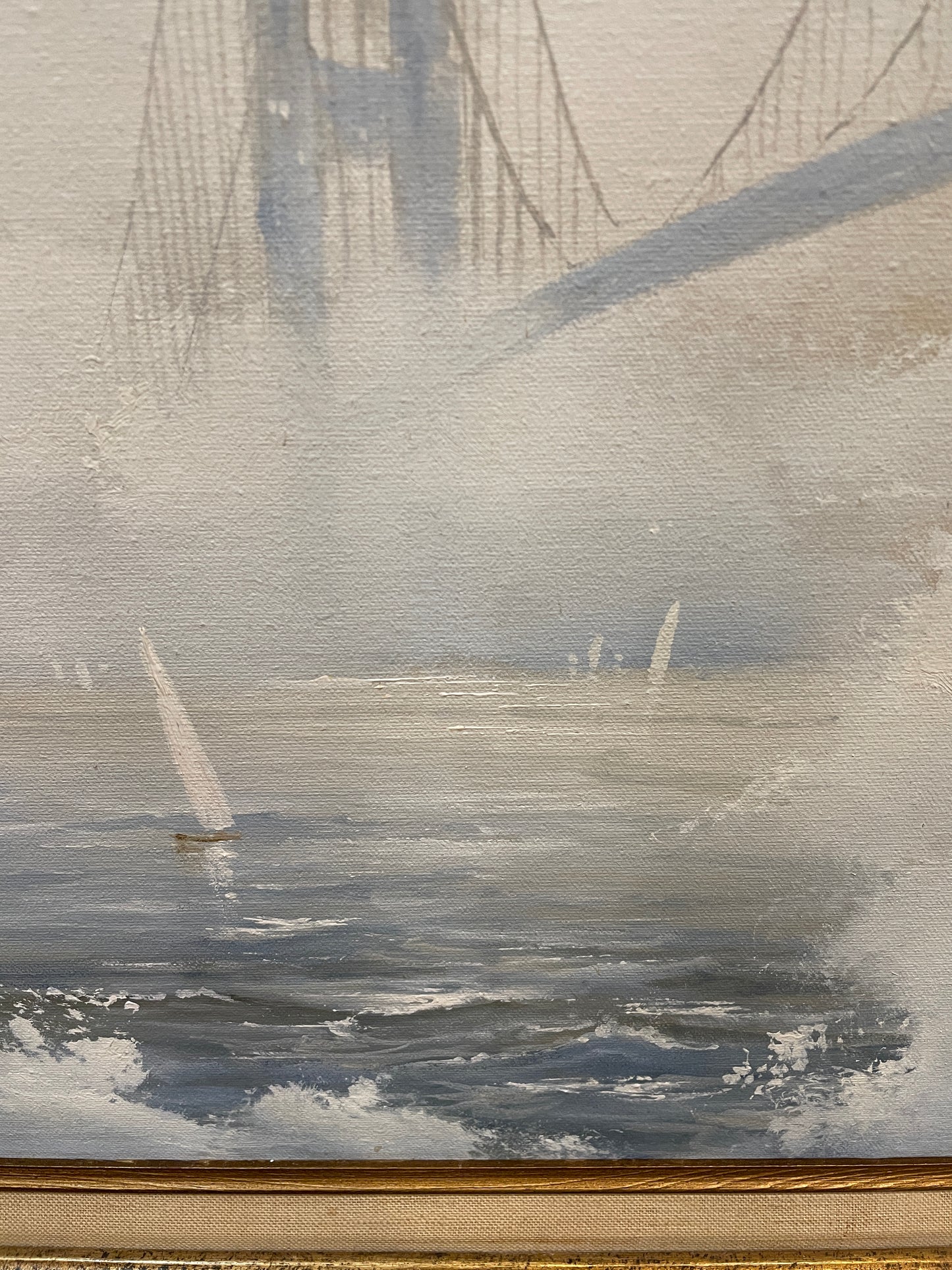 Al Devens Oil on Canvas, "Golden Gate Bridge" (0MD005)