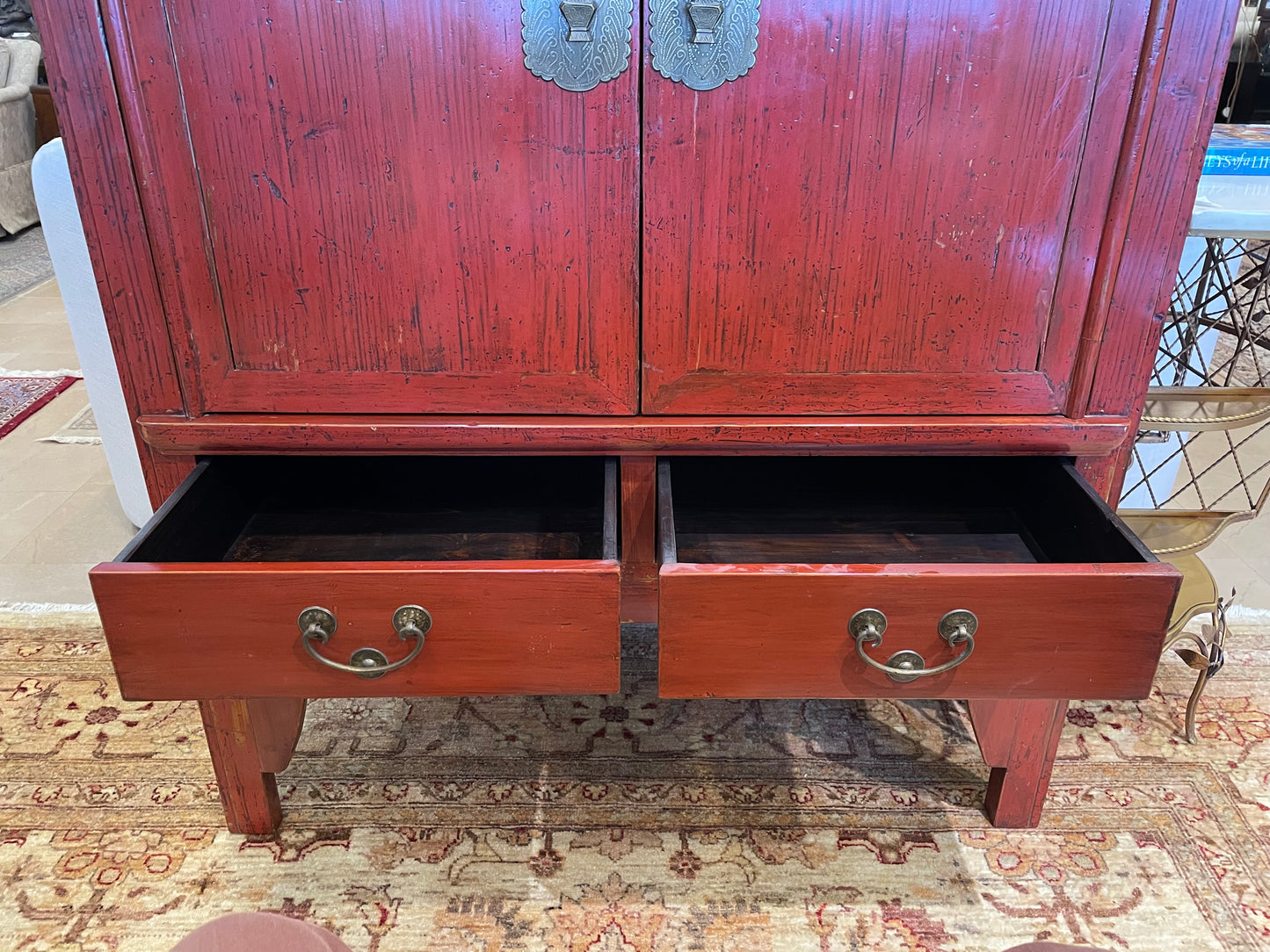 Reproduction Chinese Wedding Cabinet/Television Armoire (0A9008)