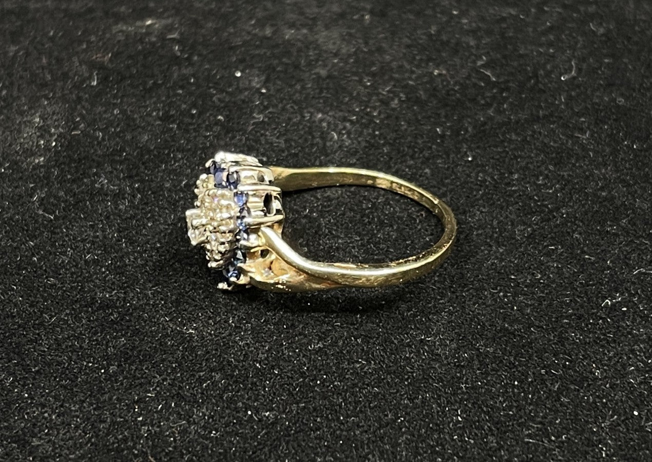 Sapphire and Diamond Heart Ring (0IM005)