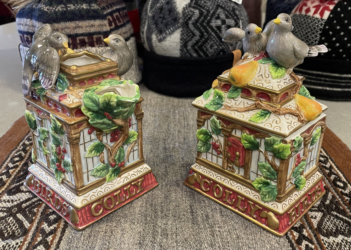 Fitz and Floyd 12 Days of Christmas 4 Calling "Colly" Birds (0Q7005)